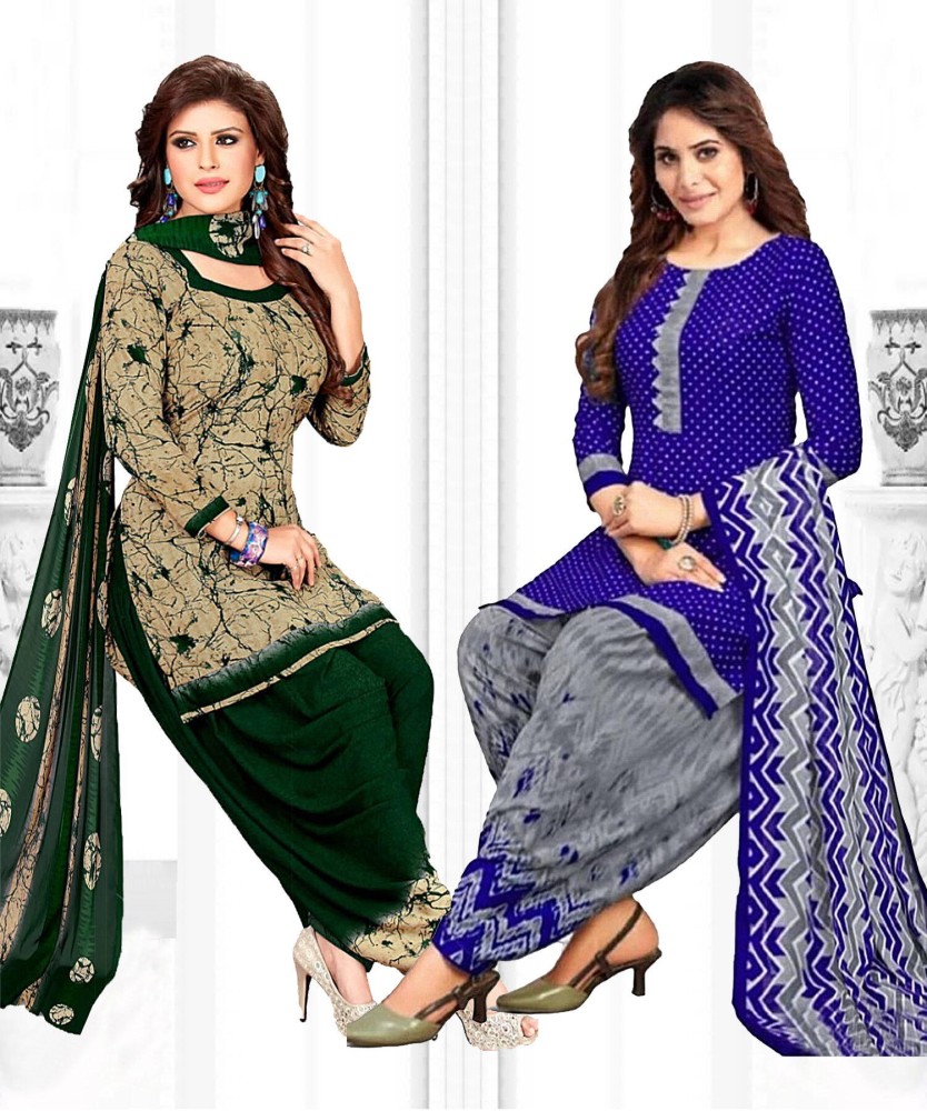 Priyashi Crepe Printed Salwar Suit Material Price in India Buy