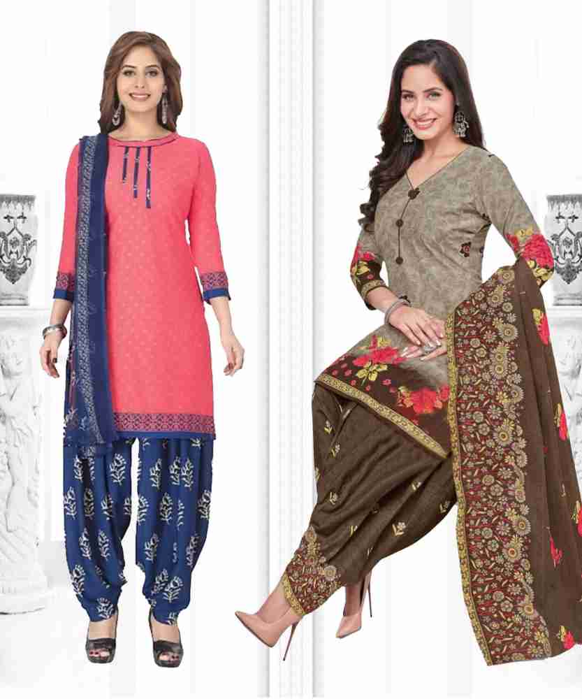 Priyashi Crepe Floral Print Salwar Suit Material Price in India Buy Priyashi Crepe Floral Print Salwar Suit Material online at Flipkart