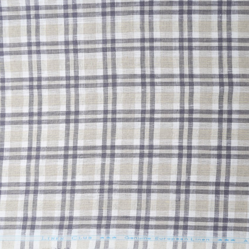 Linen Club Mens Linen Self Design Unstitched Suiting Fabric Beige  Self  design Suit fabric Mens linen