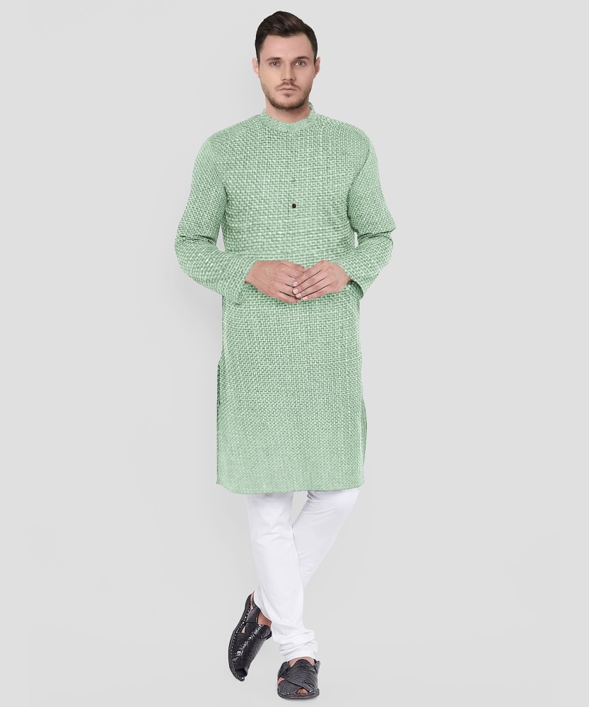 bushirts Cotton Blend Solid Kurta Fabric Price in India Buy