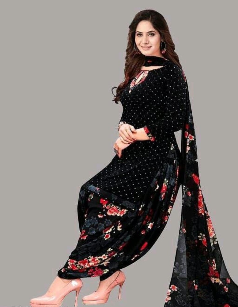 sarvagny clothing Crepe Floral Print Salwar Suit Material Price in India Buy sarvagny clothing Crepe Floral Print Salwar Suit Material online at Flipkart