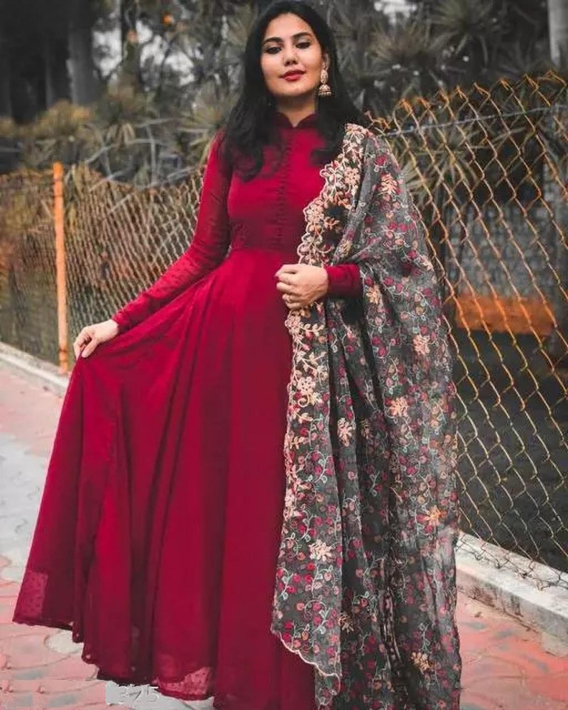 Flipkart deals red gown