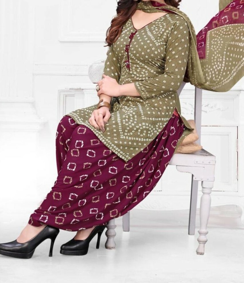 THIRA Crepe Paisley Salwar Suit Material Price in India Buy