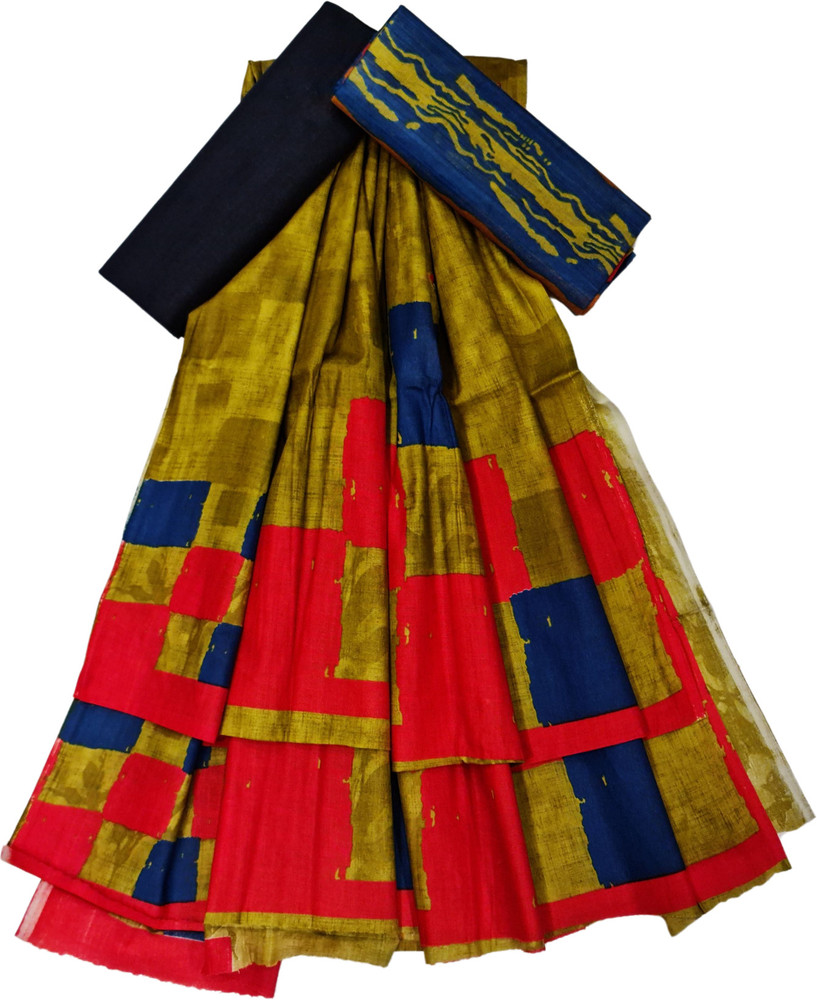 DRESSED UP DIVAS Cotton Blend Printed Kurta Churidar Material