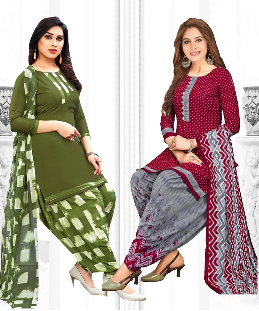 Nirvaan Crepe Solid Printed Geometric Print Salwar Suit Material Price in India Buy Nirvaan Crepe Solid Printed Geometric Print Salwar Suit Material online at Flipkart