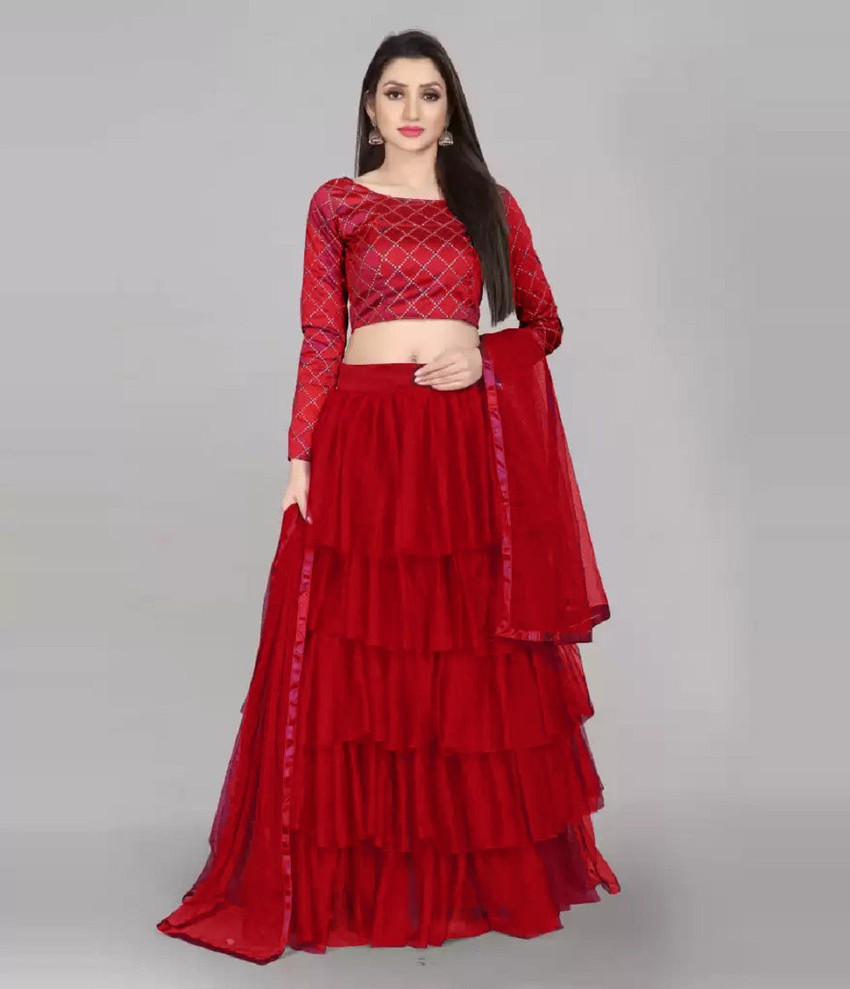 Wear N Glow Embroidered Semi Stitched Lehenga Kurta Buy Wear N Glow Embroidered Semi Stitched Lehenga Kurta Online at Best Prices in India Flipkart