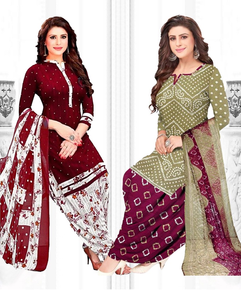 Nirvaan Crepe Printed Salwar Suit Material Price in India Buy Nirvaan Crepe Printed Salwar Suit Material online at Flipkart