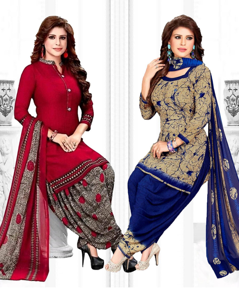 ANIRAV Crepe Printed Salwar Suit Material Price in India Buy ANIRAV Crepe Printed Salwar Suit Material online at Flipkart