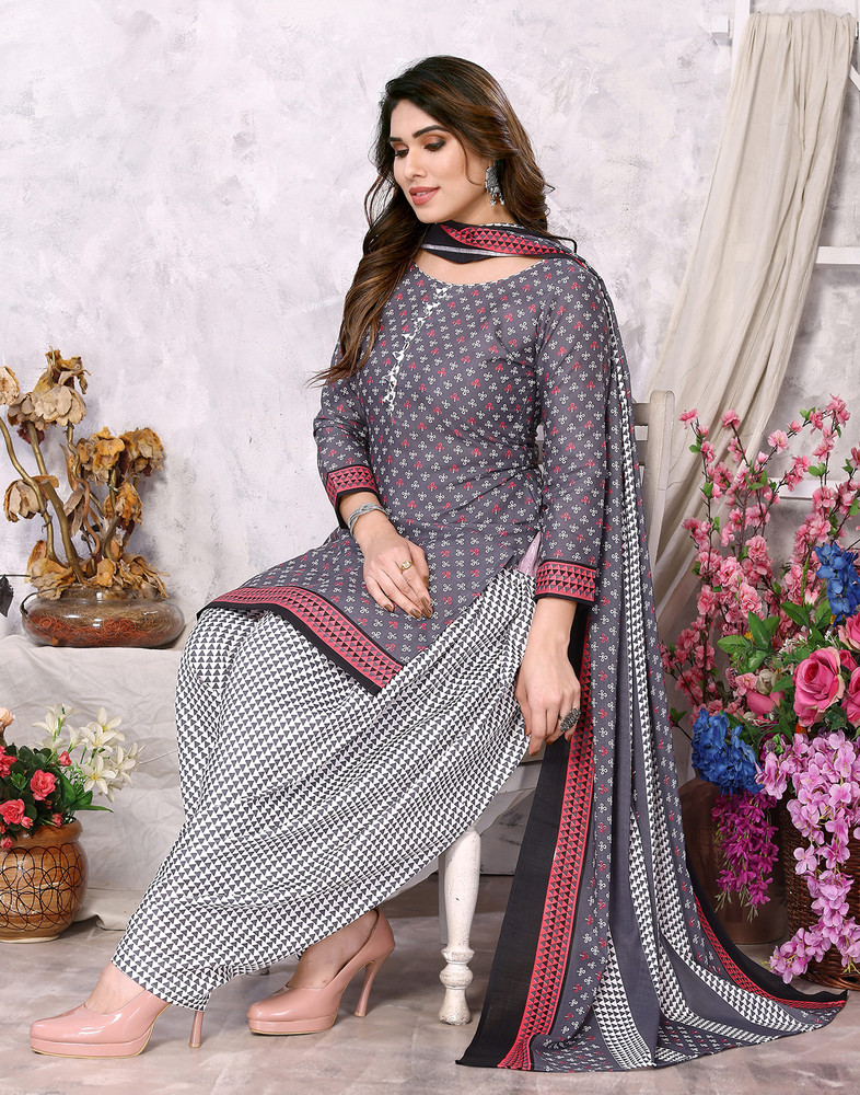 Samah Cotton Blend Floral Print Salwar Suit Material Price in India - Buy  Samah Cotton Blend Floral Print Salwar Suit Material online at Flipkart.com
