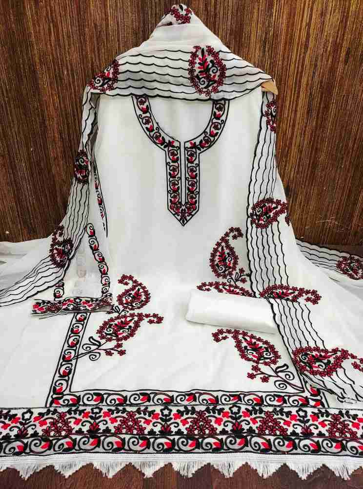 GT NAVKAR Georgette Self Design Salwar Suit Material Price in