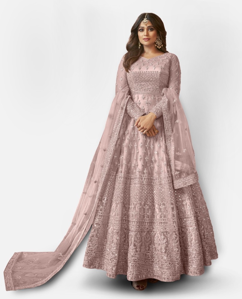 DIVINE INTERNATIONAL TRADING CO Net Lace Embroidered Embellished Gown Anarkali Kurta Bottom Material Price in India Buy DIVINE INTERNATIONAL TRADING CO Net Lace Embroidered Embellished Gown Anarkali K...