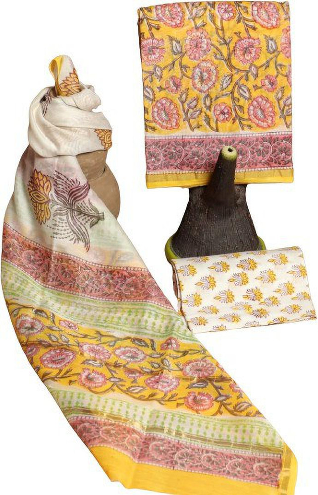 Morris craftsvilla Cotton Blend Floral Print Salwar Suit Material Price in India Buy Morris craftsvilla Cotton Blend Floral Print Salwar Suit Material online at Flipkart