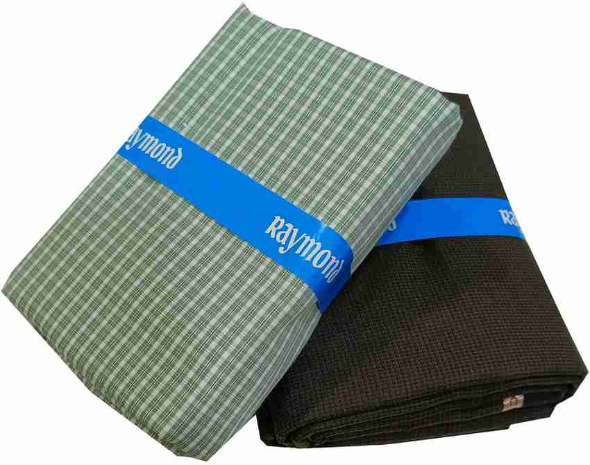 Raymond Cotton Blend Solid Checkered Shirt Trouser Fabric Price in India Buy Raymond Cotton Blend Solid Checkered Shirt Trouser Fabric online at Flipkart