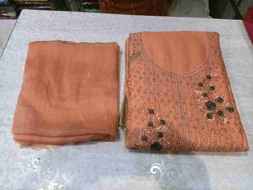 KOSKII Cotton Linen Embroidered Salwar Suit Material Price in India - Buy  KOSKII Cotton Linen Embroidered Salwar Suit Material online at
