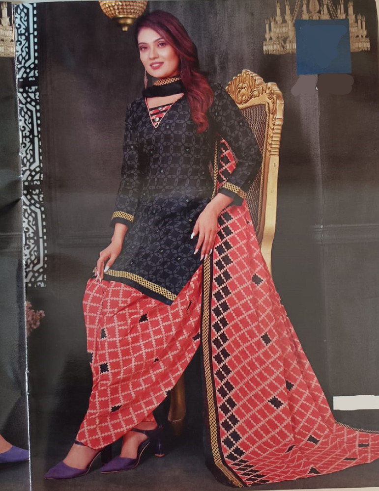 SAKHINI Pure Cotton Printed Salwar Suit Material Price in India
