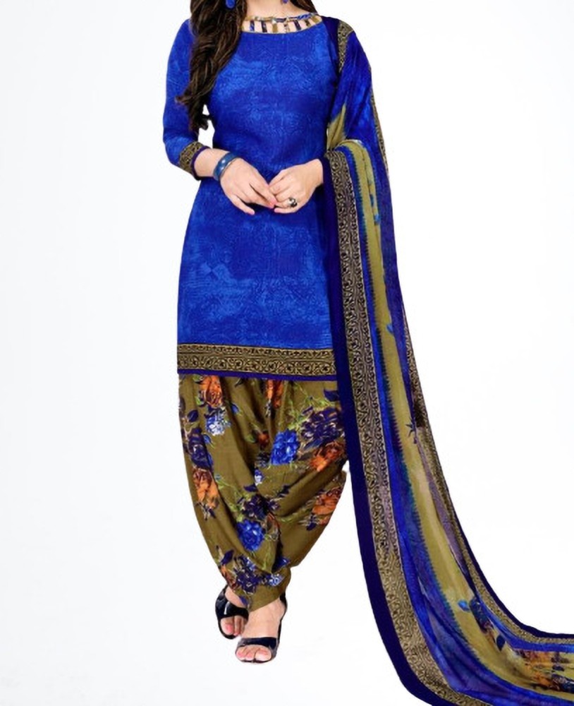 VERCO Crepe Printed Salwar Suit Material Price in India Buy