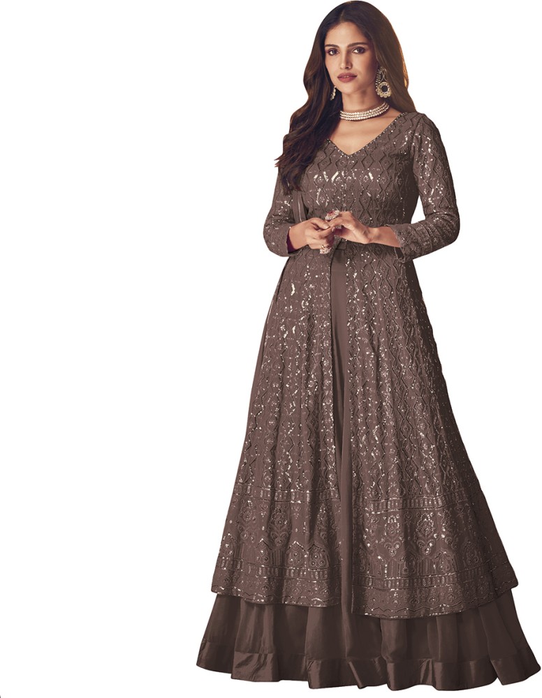 Flipkart anarkali dress store material