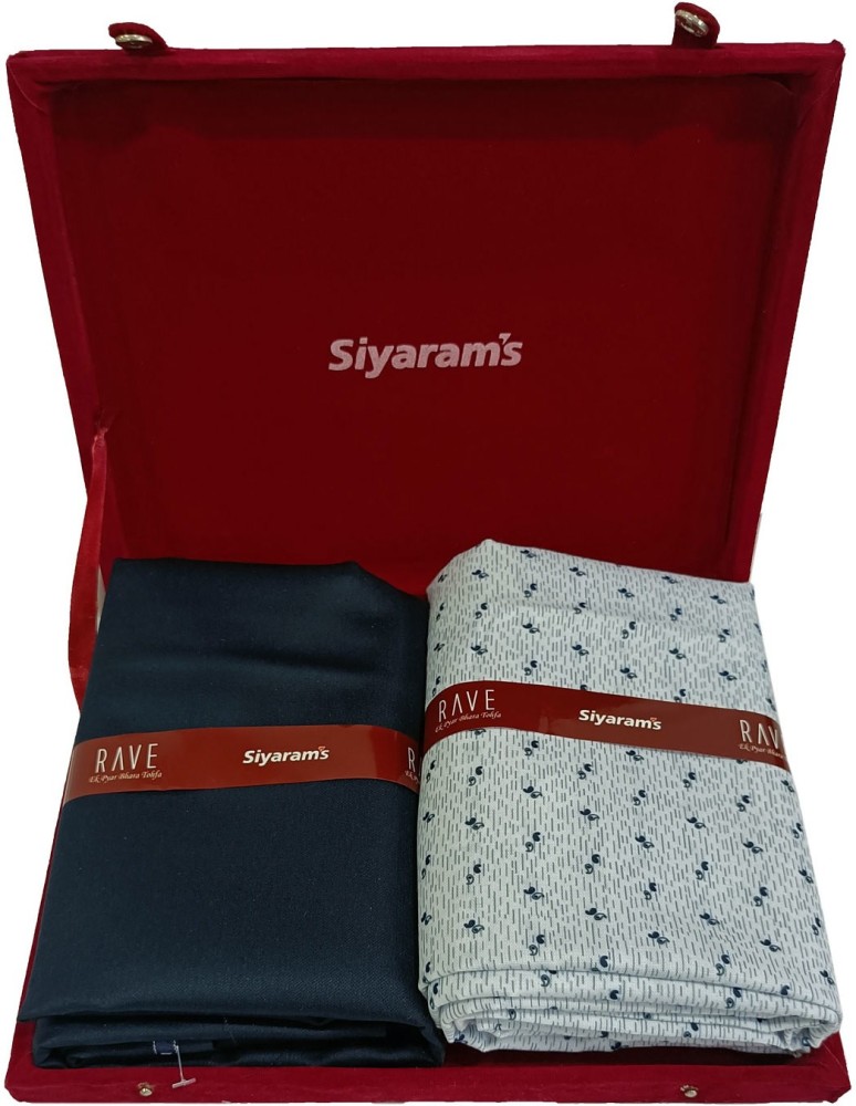 Siyaram Silver Grey Plain unstitched Trouser Fabric for men