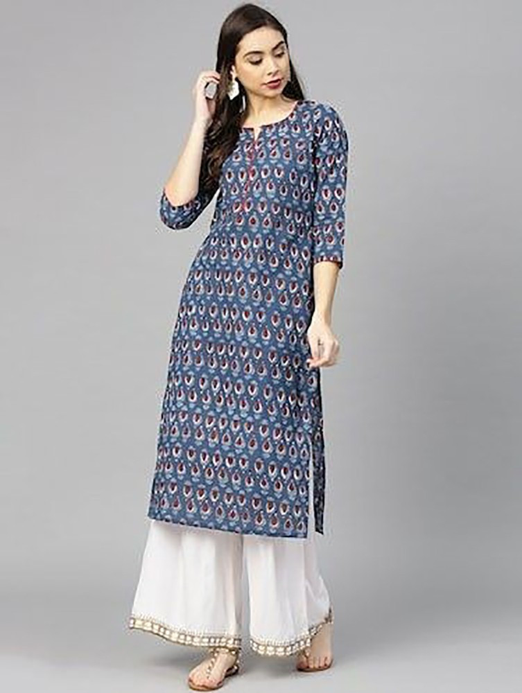 Sinzara zoom 3d fancy linen kurti collection online best price