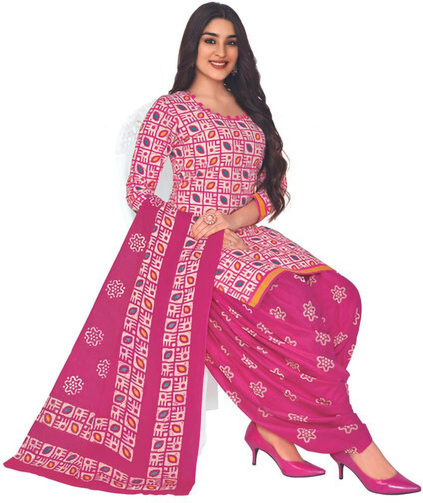 Pranjul Pure Cotton Printed Salwar Suit Material Price in India