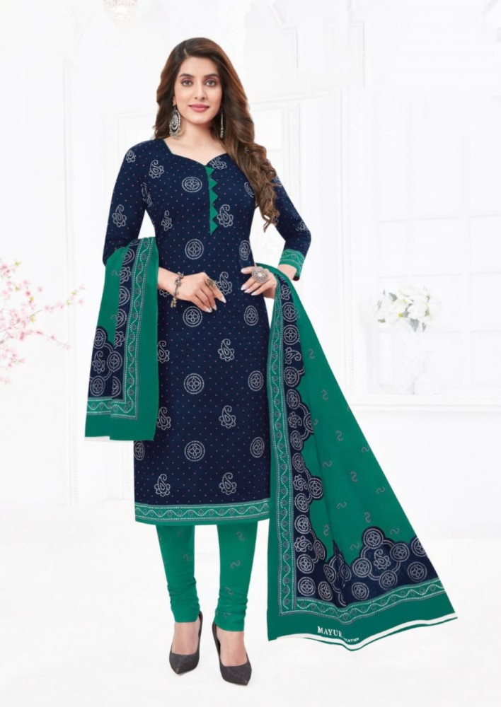 PRIYA FASHION TRENDS Pure Cotton Printed Salwar Suit Material