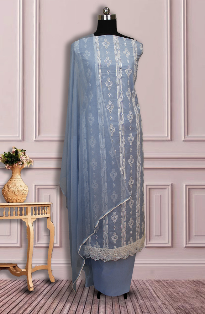 tacfab Pure Cotton Embroidered Salwar Suit Material Price in India Buy tacfab Pure Cotton Embroidered Salwar Suit Material online at Flipkart