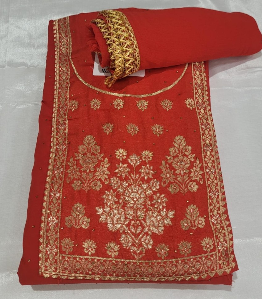 punjabi pehrawa Crepe Embroidered Salwar Suit Material Price in India Buy punjabi pehrawa Crepe Embroidered Salwar Suit Material online at Flipkart. com