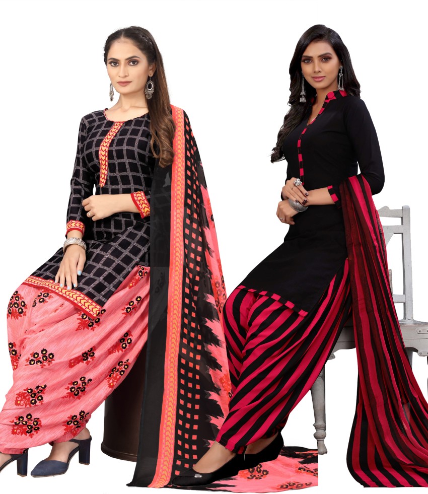 Nimidiya Crepe Printed Salwar Suit Material Price in India Buy