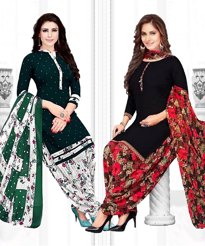 Priyashi Crepe Printed Salwar Suit Material Price in India Buy