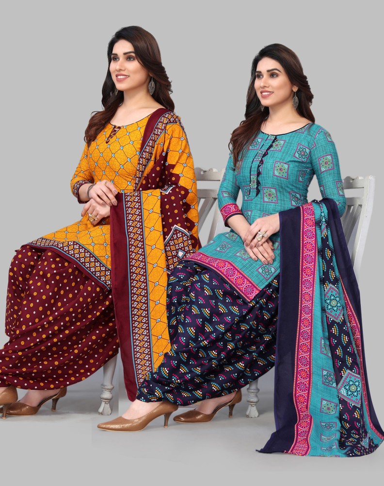 SIRIL Cotton Blend Printed Salwar Suit Material Price in India Buy SIRIL Cotton Blend Printed Salwar Suit Material online at Flipkart