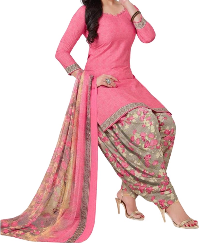 Aumki Crepe Printed Salwar Suit Material Price in India Buy