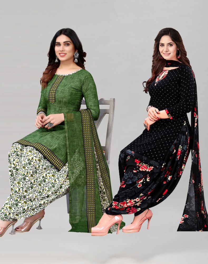 SIRIL Crepe Floral Print Printed Geometric Print Salwar Suit Material Price in India Buy SIRIL Crepe Floral Print Printed Geometric Print Salwar Suit Material online at Flipkart