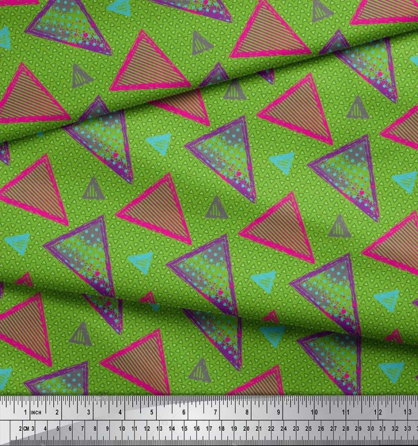 Soimoi Geometric With Texture Print Precut 5-inch Cotton Fabric