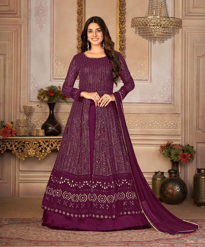 Flipkart silk shop gown