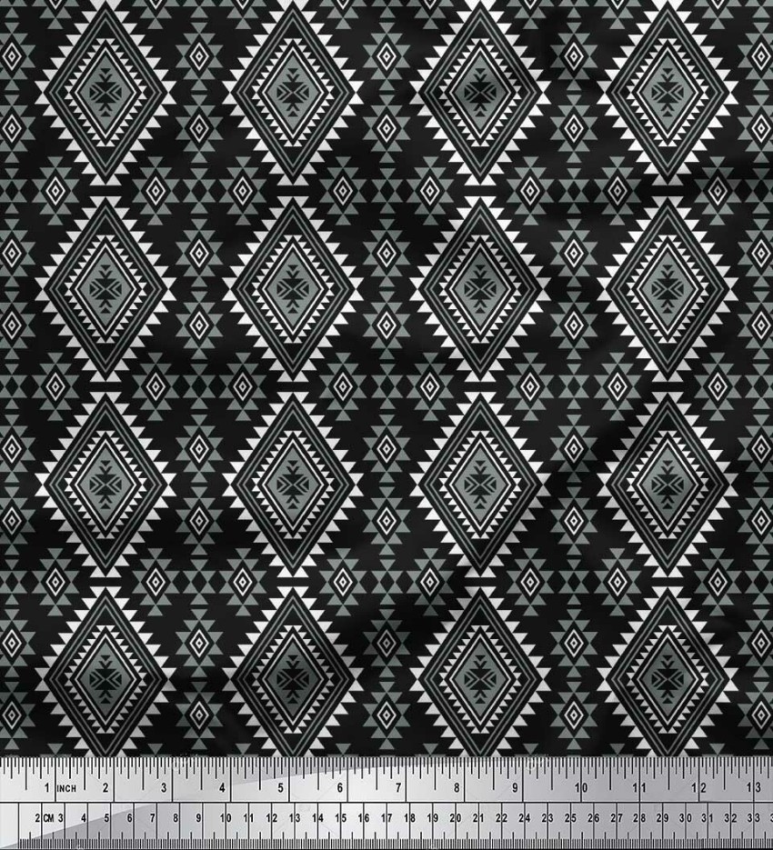 Soimoi Pure Cotton Geometric Print Multi-purpose Fabric Price in India -  Buy Soimoi Pure Cotton Geometric Print Multi-purpose Fabric online at