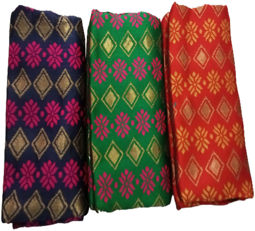 Ikkat silk blouse material shop
