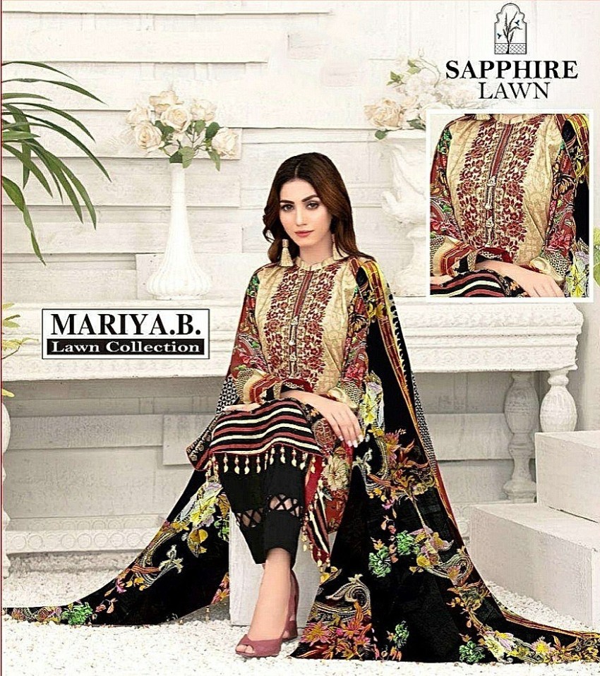 LADIES Choice Pure Cotton Printed Salwar Suit Material Price in