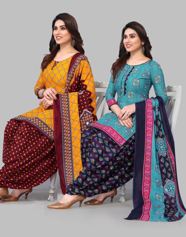 Samah Cotton Blend Floral Print Salwar Suit Material Price in India Buy Samah Cotton Blend Floral Print Salwar Suit Material online at Flipkart