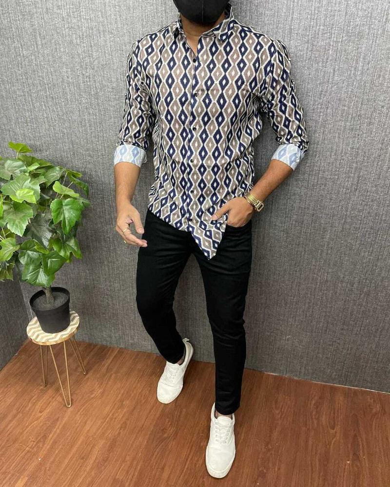 Rifashion Cotton Blend Solid Shirt Trouser Fabric Price in India