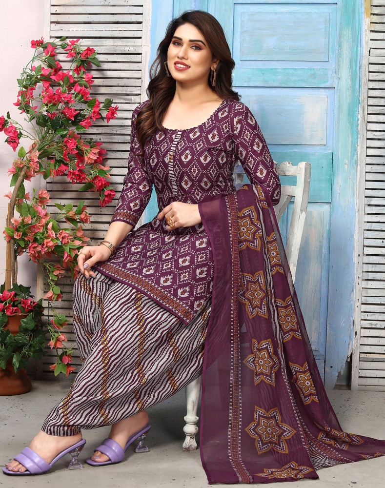 Salwar suit on sale material flipkart