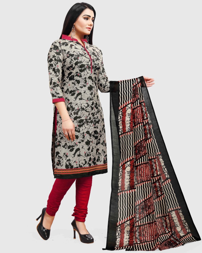 Merira Cotton Blend Printed Salwar Suit Material