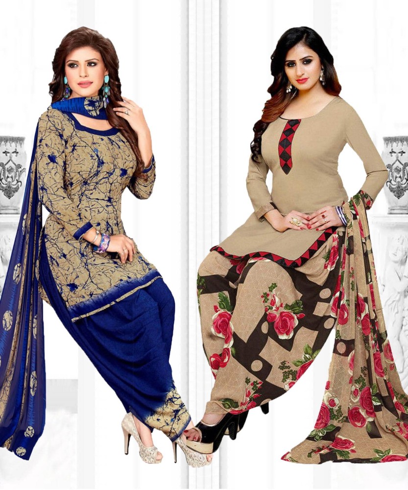 Priyashi Crepe Printed Salwar Suit Material Price in India Buy Priyashi Crepe Printed Salwar Suit Material online at Flipkart