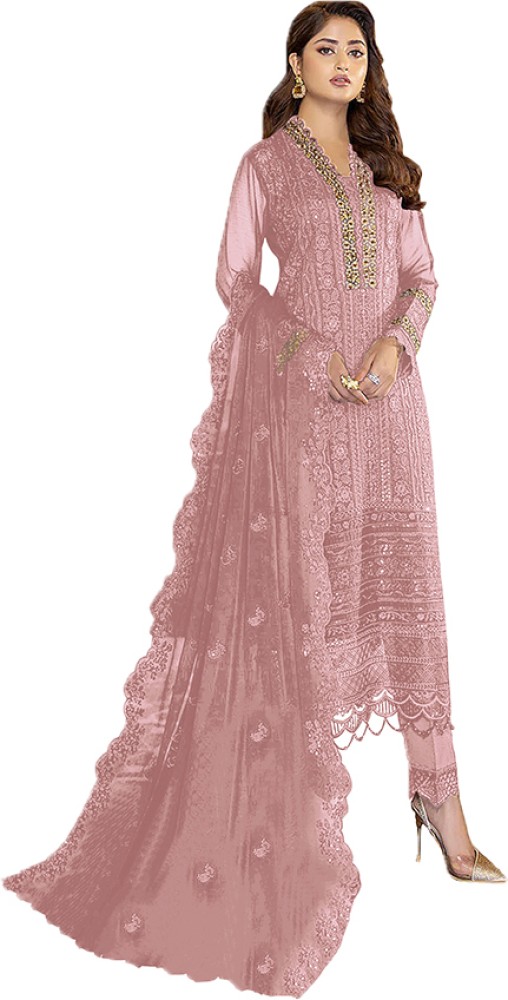 SHAFNUFAB Georgette Embroidered Salwar Suit Material Price in India Buy SHAFNUFAB Georgette Embroidered Salwar Suit Material online at Flipkart