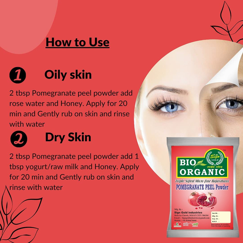 Uses of top pomegranate peel