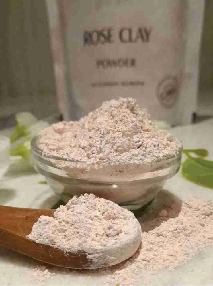 Pink Clay Powder Natural Kaolin Rose Powder for Face Mask Suitable