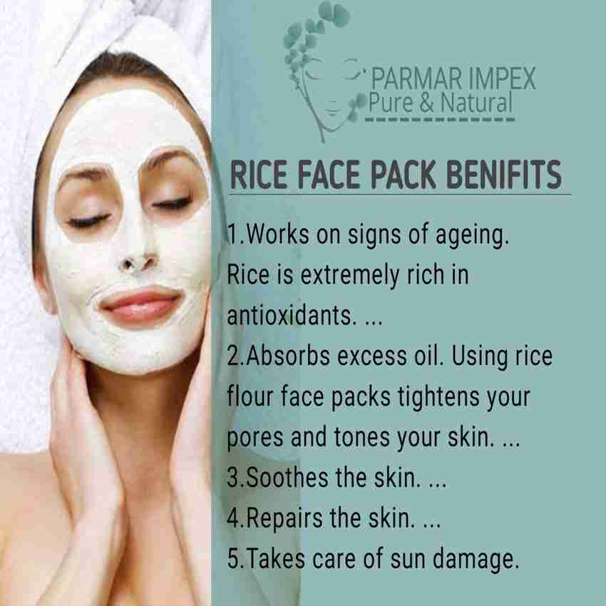 Rice face pack discount