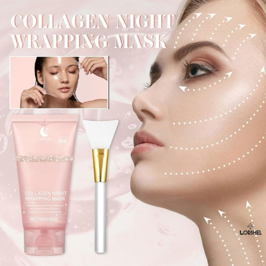 LORSHEL Collagen Night Mask for Improving Skin Texture
