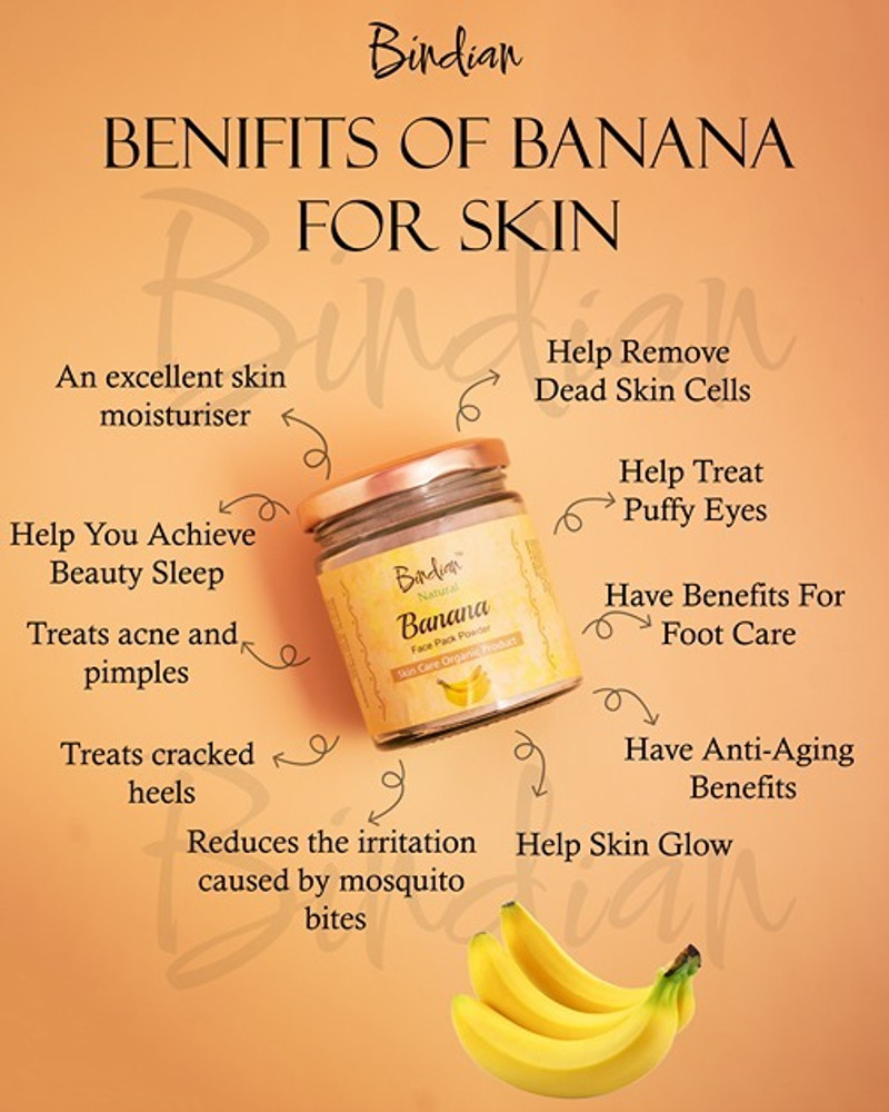 Banana powder for shop face