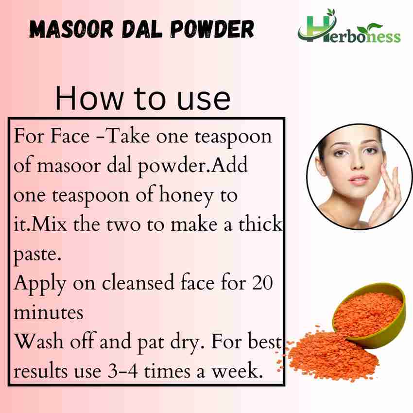 Masoor dal best sale face pack