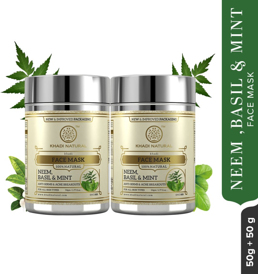 KHADI NATURAL Neem Basil and Mint Face Mask Price in India Buy